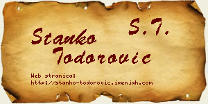Stanko Todorović vizit kartica